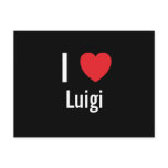 I love Luigi Postcard
