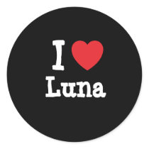 I love Luna heart T-Shirt stickers
