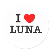 I Love Luna stickers by ilovemyshirt I Love Luna stickers