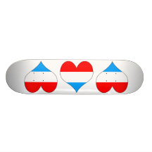 I Love Luxembourg Skateboard Deck