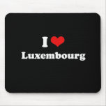 I Love Luxembourg Tshirt Mouse Pad