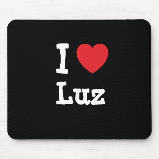 I love Luz heart T-Shirt Mouse Pad