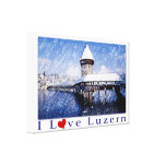 I Love Luzern - Wrapped Canvas Canvas Print