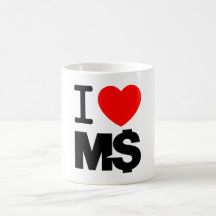 I Love M$ (light) Mugs