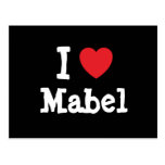 I love Mabel heart T-Shirt Post Card
