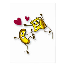 I love mac and cheese postcards