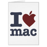 I Love Mac Greeting Card