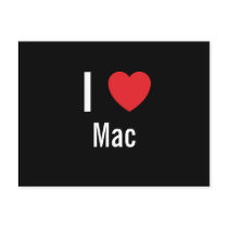 I love Mac postcards by funnycustomtshirts I love Mac postcards