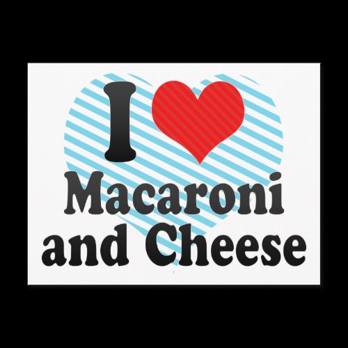 I Love Macaroni+and Cheese Postcard