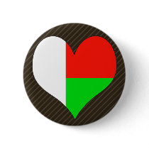 I Love Madagascar Pinback Buttons