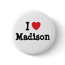 I love Madison heart T-Shirt buttons by funnycustomtshirts I love Madison heart T-Shirt buttons