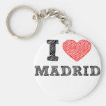 I Love Madrid Key Chain