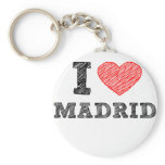 I Love Madrid Key Chain