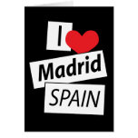 I Love Madrid Spain cards