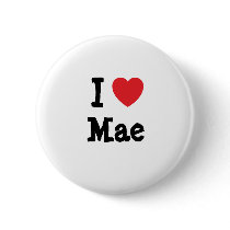 I love Mae heart T-Shirt buttons by funnycustomtshirts I love Mae heart T-Shirt buttons