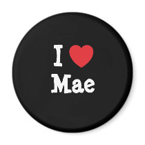 I love Mae heart T-Shirt magnets by funnycustomtshirts I love Mae heart T-Shirt magnets