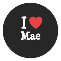 I love Mae heart T-Shirt stickers by funnycustomtshirts I love Mae heart T-Shirt stickers