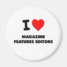 I Love Magazine Features Editors Refrigerator Magnets
