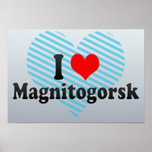I Love Magnitogorsk, Russia Print