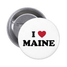 I Love Maine Pin
