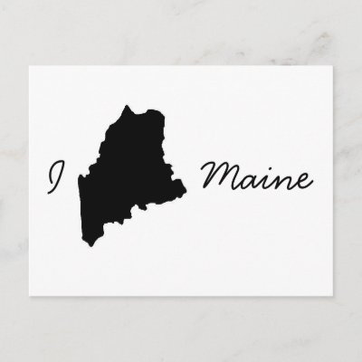 I Love Maine Postcard