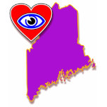 I love Maine shirt F/B