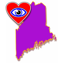 I love Maine shirt F/B