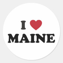 I Love Maine Sticker