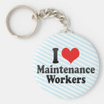 I Love Maintenance Workers Key Chains
