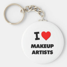 I Love Makeup Artists Key Chain