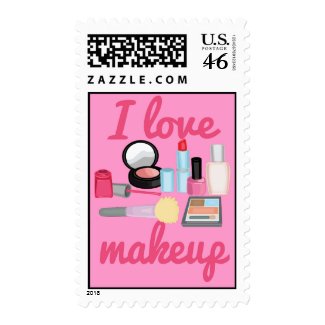 I love makeup postage stamps
