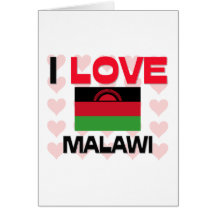 I Love Malawi Greeting Card