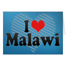 I Love Malawi Greeting Card