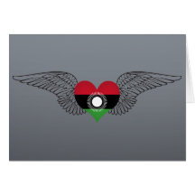 I Love Malawi -wings Greeting Card