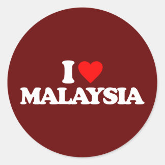 malaysia sticker round classic stickers