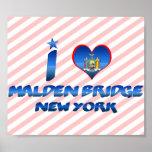 I love Malden Bridge, New York posters