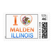 I Love Malden, IL Stamps