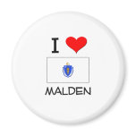 I Love Malden Massachusetts magnets