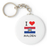 I Love Malden Missouri Key Chain