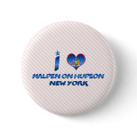 I love Malden on Hudson, New York buttons