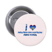 I love Malden on Hudson, New York Button