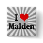 I Love Malden, United States buttons