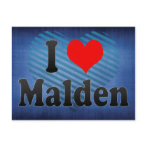 I Love Malden, United States Post Card