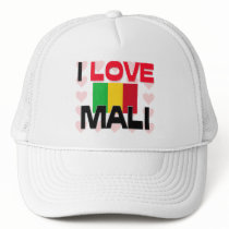 I Love Mali hats