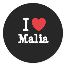 I love Malia heart T-Shirt stickers