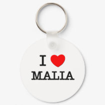 I Love Malia keychains