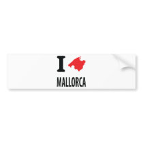 I love Mallorca contour icon Bumper Sticker
