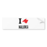 I love Mallorca contour icon Bumper Sticker