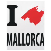 I love Mallorca contour icon letterhead
