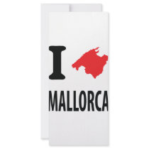 I love Mallorca contour icon Rack Cards